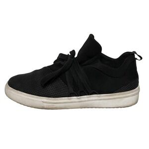 Steve Madden Lancer Sneakers Black Fabric‎ Slip On Low Top Sneaker Women's 9.5M